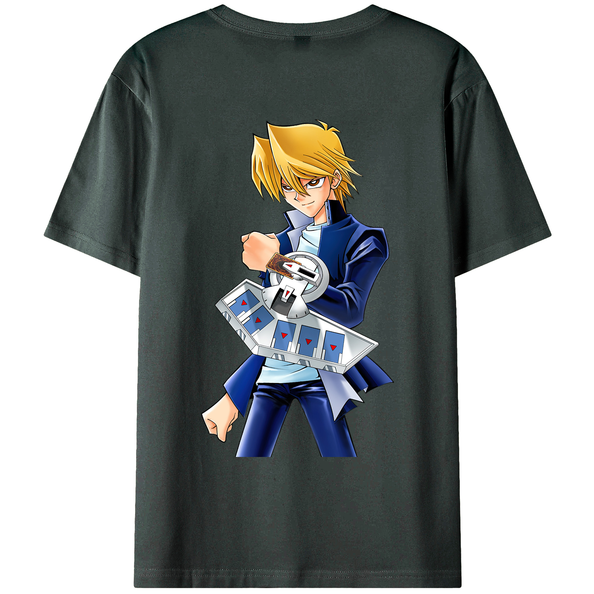 （画像用） 遊☆戯☆王 Yu-Gi-Oh! 綿100％ メンズ半袖Tシャツ（バックプリント） 通気性